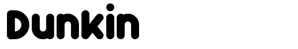 Dunkin font preview